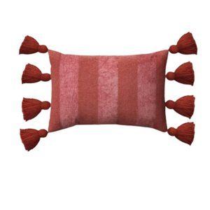 Opalhouse lumbar chenille striped throw pillow